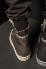 RICK OWENS-PANTS-PRISONER-RIG-DARK DUST
