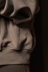 RICK OWENS-KNIT SWEATSHIRT-HUN HOODIE-FP-DUST