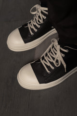 RICK OWENS-DENIM SHOES-DU01F-DBK911-BLACK/MILK/MILK