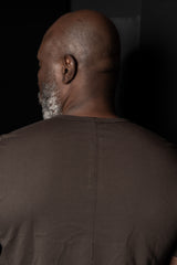 RICK OWENS-KNIT SHIRT-LEVEL T-RNP-DARK DUST