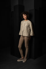 KATHARINA HOVMAN-BIG BLOUSE SHORT-261240-SAND