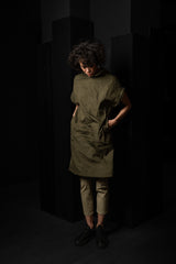 KATHARINA HOVMAN-COLLAR DRESS-261477-OLIVE/FLOWER