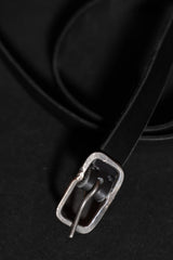 TAGLIOVIVO-BELT-RECTANGULAR BUCKLE S-CALF-BLACK