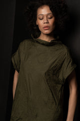 KATHARINA HOVMAN-COLLAR DRESS-261477-OLIVE/FLOWER