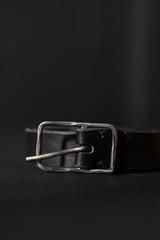 TAGLIOVIVO-BELT-RECTANGULAR BUCKLE M-CALF-BLACK