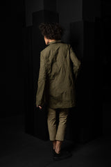 KATHARINA HOVMAN-OVERSIZEHEMD-261453-OLIVE/FLOWER