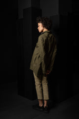 KATHARINA HOVMAN-OVERSIZEHEMD-261453-OLIVE/FLOWER