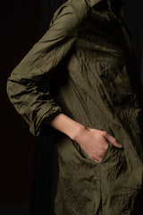 KATHARINA HOVMAN-OVERSIZEHEMD-261453-OLIVE/FLOWER