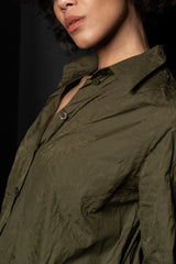 KATHARINA HOVMAN-OVERSIZEHEMD-261453-OLIVE/FLOWER