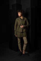 KATHARINA HOVMAN-PUFFY JACKET-261406-OLIVE/FLOWER