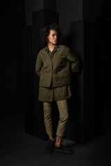 KATHARINA HOVMAN-PUFFY JACKET-261406-OLIVE/FLOWER