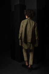 KATHARINA HOVMAN-PUFFY JACKET-261406-OLIVE/FLOWER