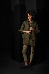 KATHARINA HOVMAN-PUFFY JACKET-261406-OLIVE/FLOWER