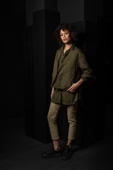 KATHARINA HOVMAN-PUFFY JACKET-261406-OLIVE/FLOWER