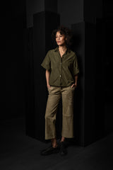 KATHARINA HOVMAN-MODERN BLOUSE-261243-OLIVE