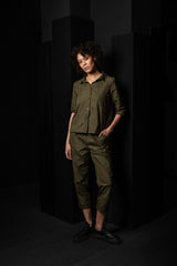 KATHARINA HOVMAN-LEGER PANTS-261423-OLIVE/FLOWER