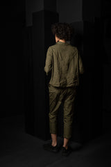 KATHARINA HOVMAN-LEGER PANTS-261423-OLIVE/FLOWER