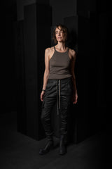 RICK OWENS- DENIM PANTS-MASTODON CUT-SDBK-BLACK