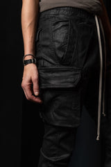 RICK OWENS- DENIM PANTS-MASTODON CUT-SDBK-BLACK