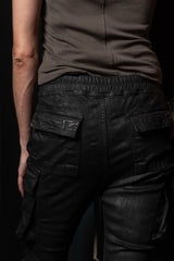 RICK OWENS- DENIM PANTS-MASTODON CUT-SDBK-BLACK