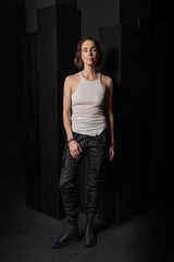 RICK OWENS-TOP-RACER BACK TANK-BH-MILK WASH