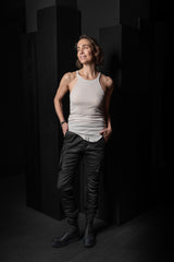 RICK OWENS-TOP-RACER BACK TANK-BH-MILK WASH