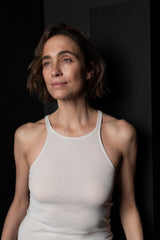 RICK OWENS-TOP-RACER BACK TANK-BH-MILK WASH