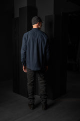 HANNIBAL COLLECTION-SHIRT-JAKOB 143.-DEEP OCEAN CRINKLE