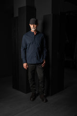 HANNIBAL COLLECTION-SHIRT-JAKOB 143.-DEEP OCEAN CRINKLE