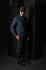 HANNIBAL COLLECTION-SHIRT-JAKOB 143.-DEEP OCEAN CRINKLE