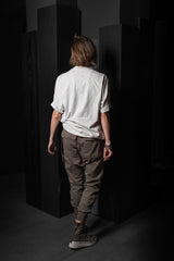 RICK OWENS-SHIRT-SUBHUMAN JUMBO-RN-MILK WASH