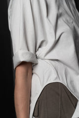 RICK OWENS-SHIRT-SUBHUMAN JUMBO-RN-MILK WASH