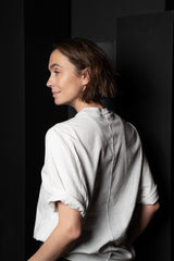 RICK OWENS-SHIRT-SUBHUMAN JUMBO-RN-MILK WASH