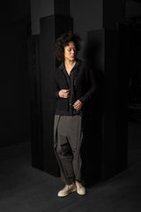 DANIEL ANDRESEN-CARDIGAN-DARMERA-BLACK
