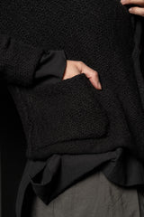 DANIEL ANDRESEN-CARDIGAN-DARMERA-BLACK