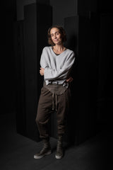 RICK OWENS-PANTS-PRISONER-RN-DARK DUST