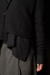 DANIEL ANDRESEN-CARDIGAN-DARMERA-BLACK