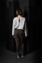 RICK OWENS-PANTS-PRISONER-RN-DARK DUST