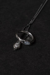 GASPARD HEX-NECKLACE-EGG MOONSTONE