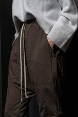 RICK OWENS-PANTS-PRISONER-RIG-DARK DUST