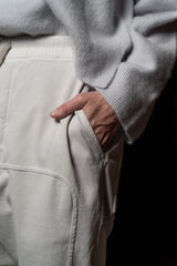 RICK OWENS-PANTS-PRISONER-RIG-MILK WASH