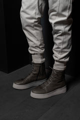 RICK OWENS-PANTS-PRISONER-RIG-MILK WASH