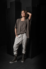 RICK OWENS-PANTS-PRISONER-RIG-MILK WASH