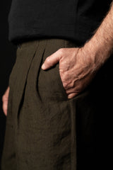 HANNIBAL COLLECTION-TROUSERS-HABIB233.-DARK OLIVE