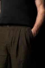 HANNIBAL COLLECTION-TROUSERS-HABIB233.-DARK OLIVE