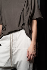 RICK OWENS-PANTS-PRISONER-RIG-MILK WASH