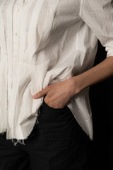 FORME D'EXPRESSION-SHIRT-DS058-WHITE-Customized Order-XS