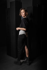 RICK OWENS-SKIRT-PULL ON PILLAR-RN-BLACK