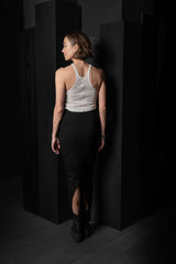 RICK OWENS-SKIRT-PULL ON PILLAR-RN-BLACK