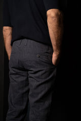 HANNIBAL COLLECTION-TROUSERS-HARRIS 231.-BLUE SHALE